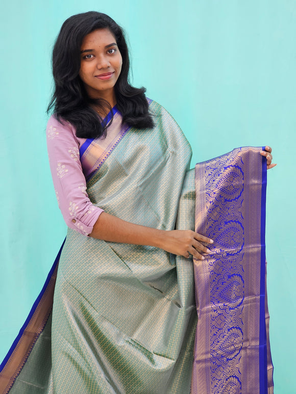 Kanchipuram Blended Mini Tissue  Silk Saree 165