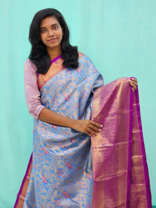 Kanchipuram Blended Mini Tissue  Silk Saree 166