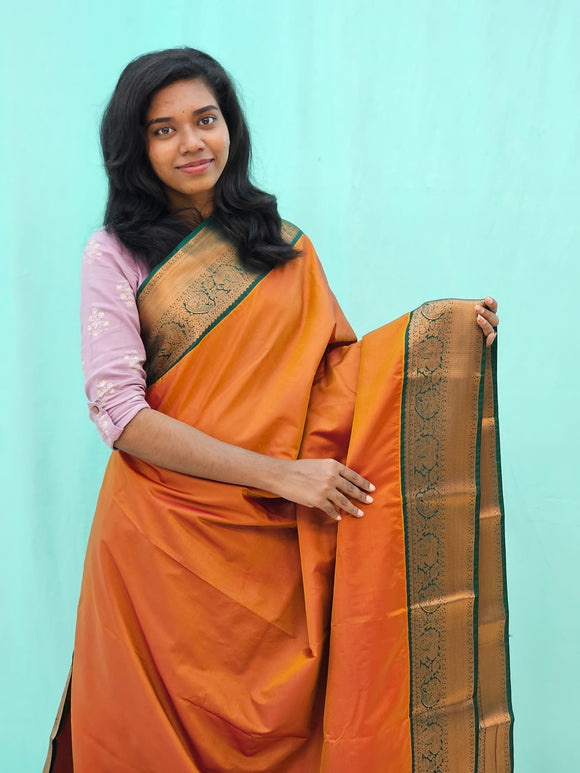 Kanchipuram Blended Fancy Korvai Silk Saree 1227