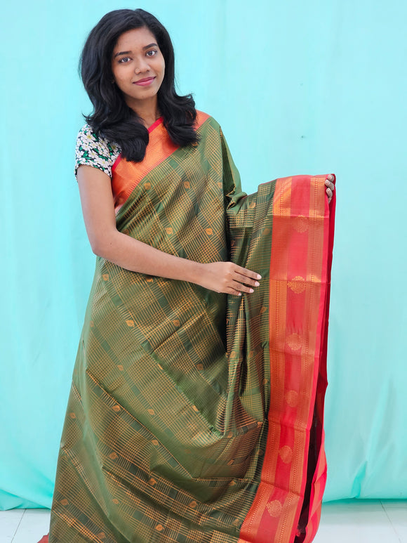 Kanchipuram Blended New Fancy Silk Sarees 406