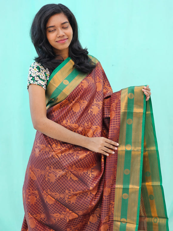 Kanchipuram Blended New Fancy Silk Sarees 409