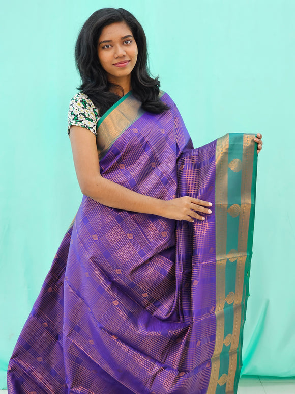 Kanchipuram Blended New Fancy Silk Sarees 414