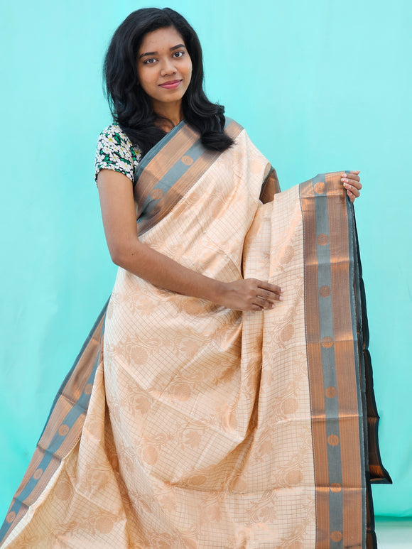 Kanchipuram Blended New Fancy Silk Sarees 415