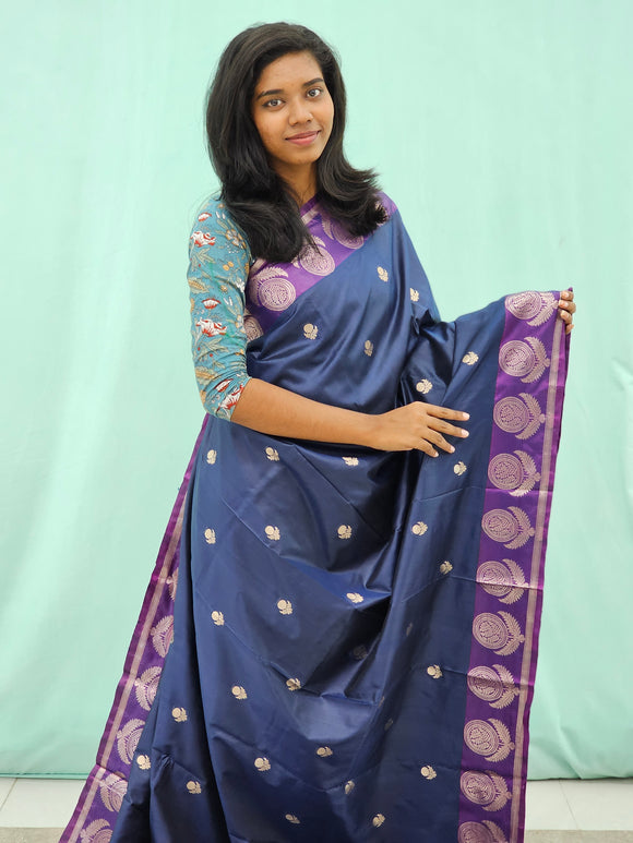 Kanchipuram Blended New Fancy Silk Sarees 413