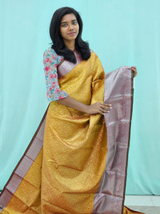 Kanchipuram Blended Tissue Bridal Silk Saree 628