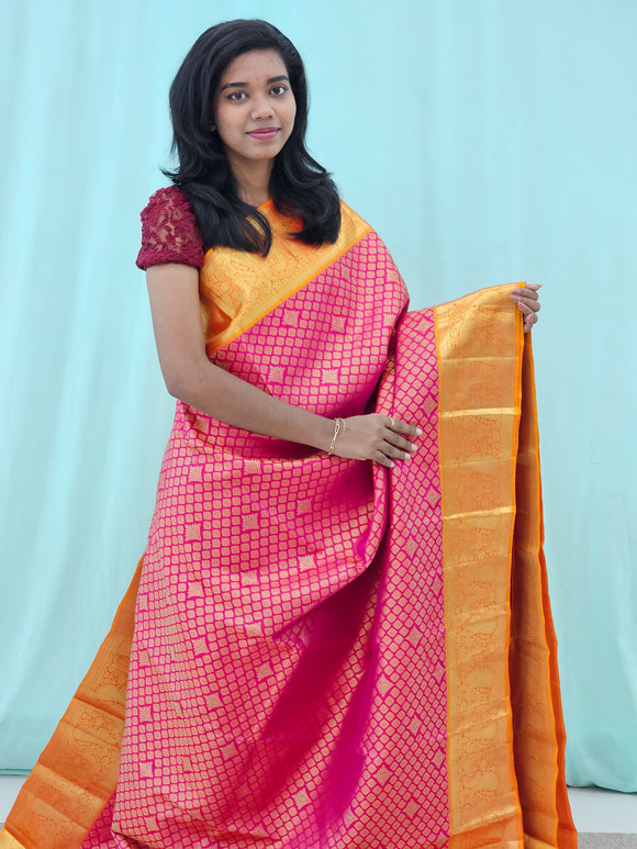 Kanchipuram Pure Handloom High Fancy Silk Saree 133