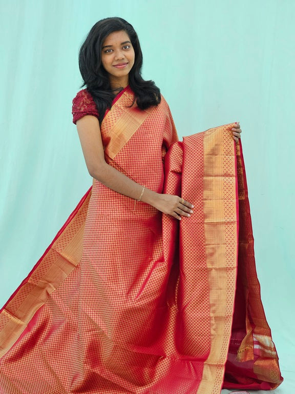 Kanchipuram Pure Handloom High Bridal Silk Saree 148