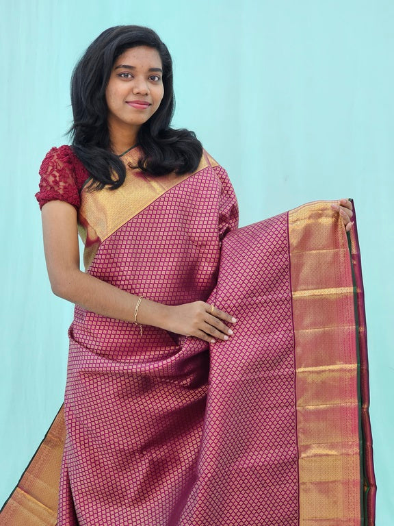 Kanchipuram Pure Handloom High Bridal Silk Saree 151