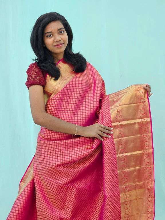 Kanchipuram Pure Handloom High Bridal Silk Saree 152