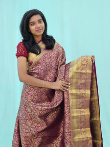 Kanchipuram Pure Handloom High Bridal Silk Saree 153