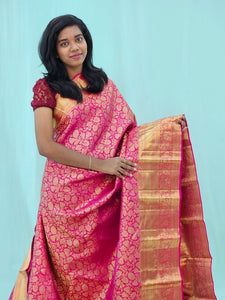 Kanchipuram Pure Handloom High Bridal Silk Saree 154