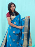 Kanchipuram Blended Mini Fancy Silk Saree 986