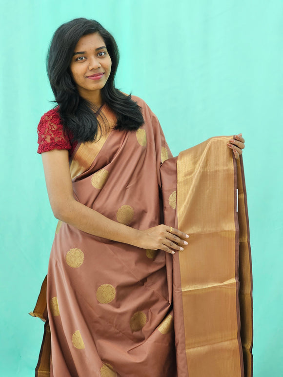 Kanchipuram Blended Mini Fancy Silk Saree 988