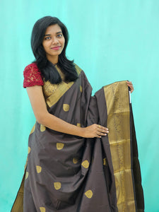 Kanchipuram Blended Mini Fancy Silk Saree 989