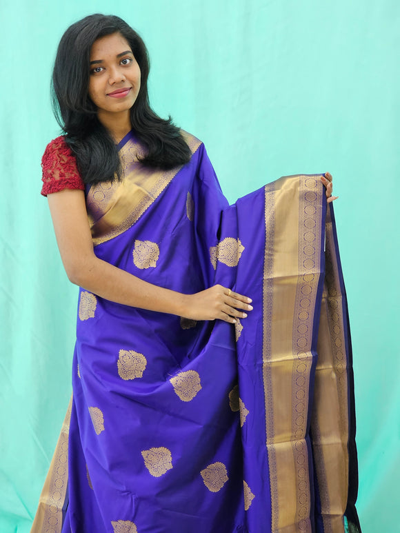 Kanchipuram Blended Mini Fancy Silk Saree 994