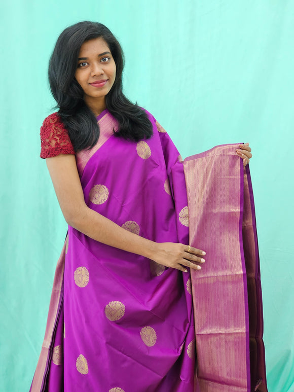 Kanchipuram Blended Mini Fancy Silk Saree 995