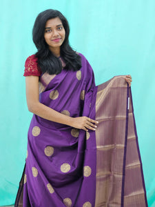 Kanchipuram Blended Mini Fancy Silk Saree 1003