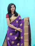 Kanchipuram Blended Mini Fancy Silk Saree 1007