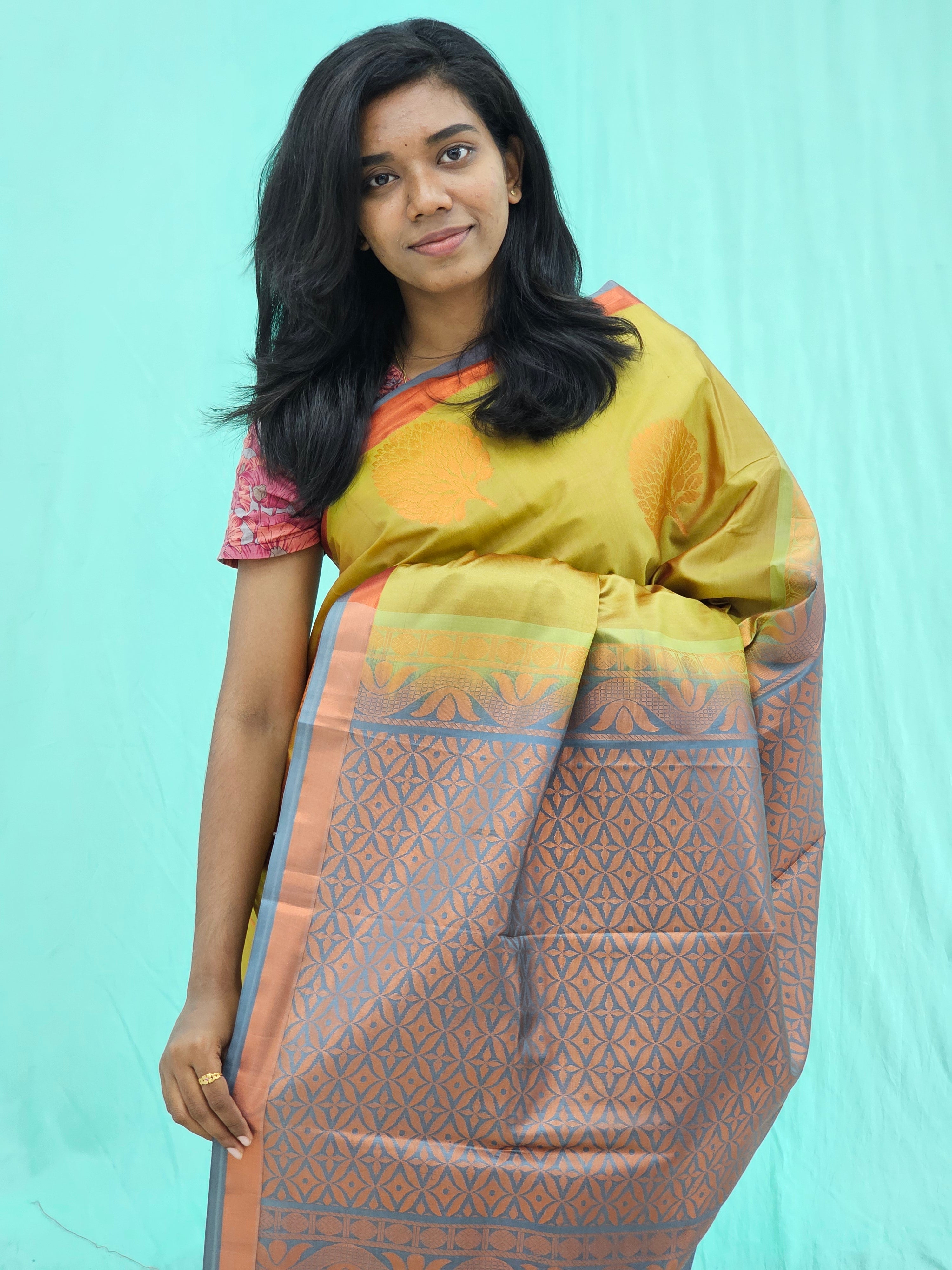 Kanchipuram Blended Trending Silk Saree 005