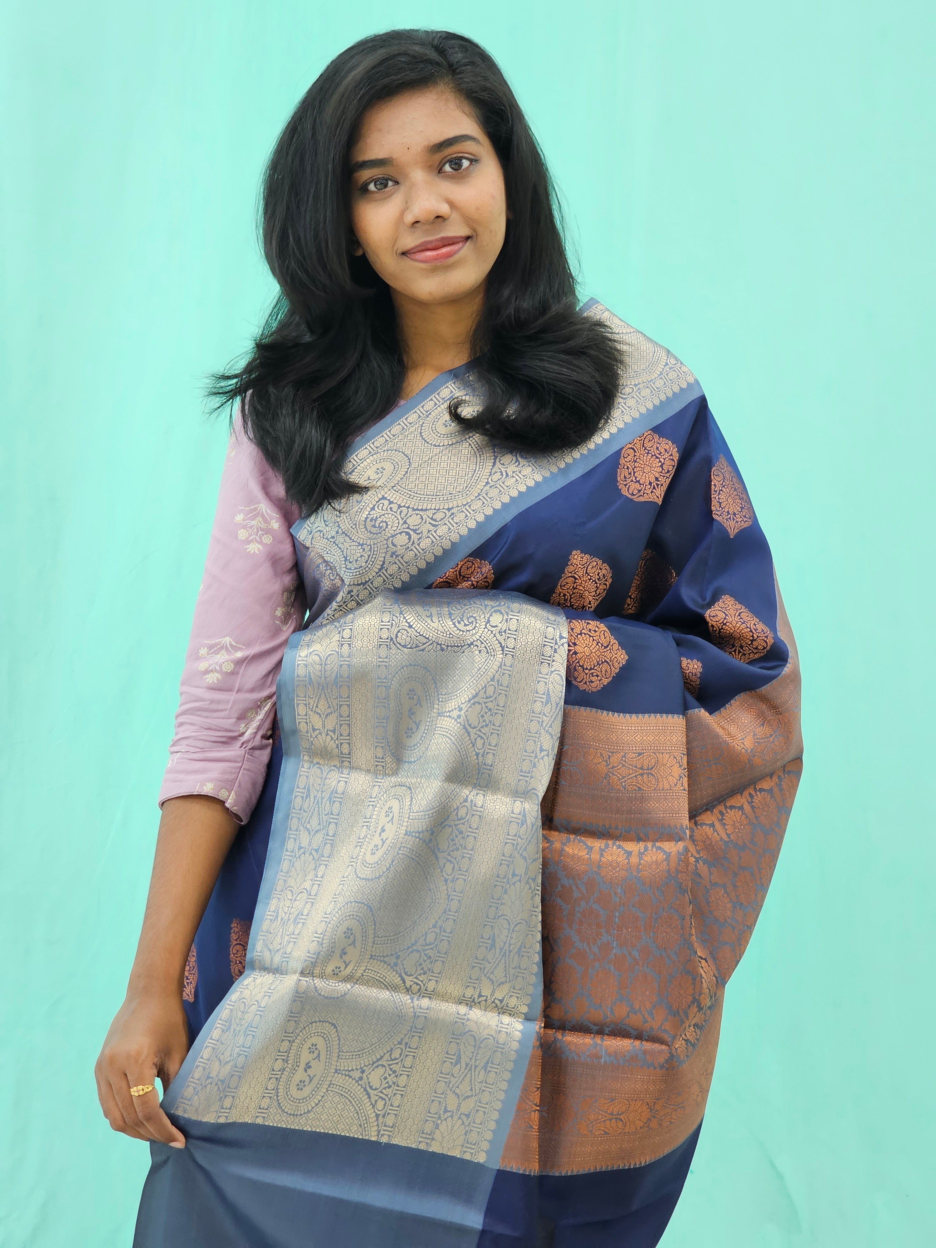 Kanchipuram Blended Trending Silk Saree 110