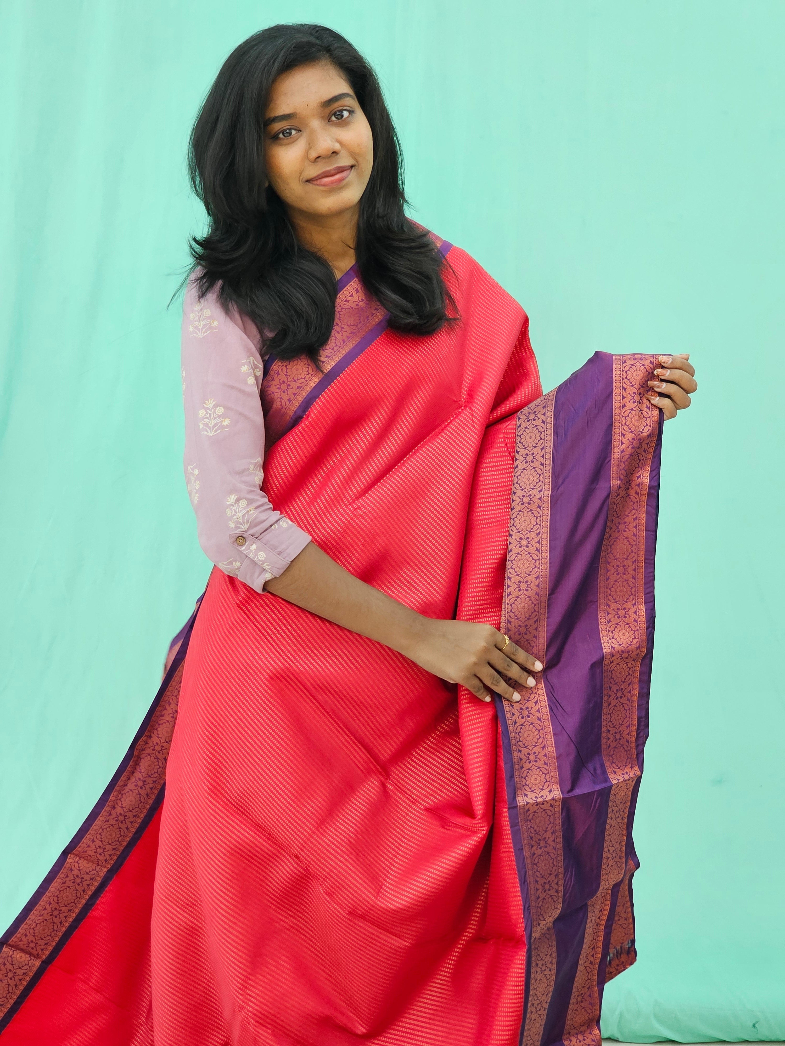 Kanchipuram Blended Trending Silk Saree 129