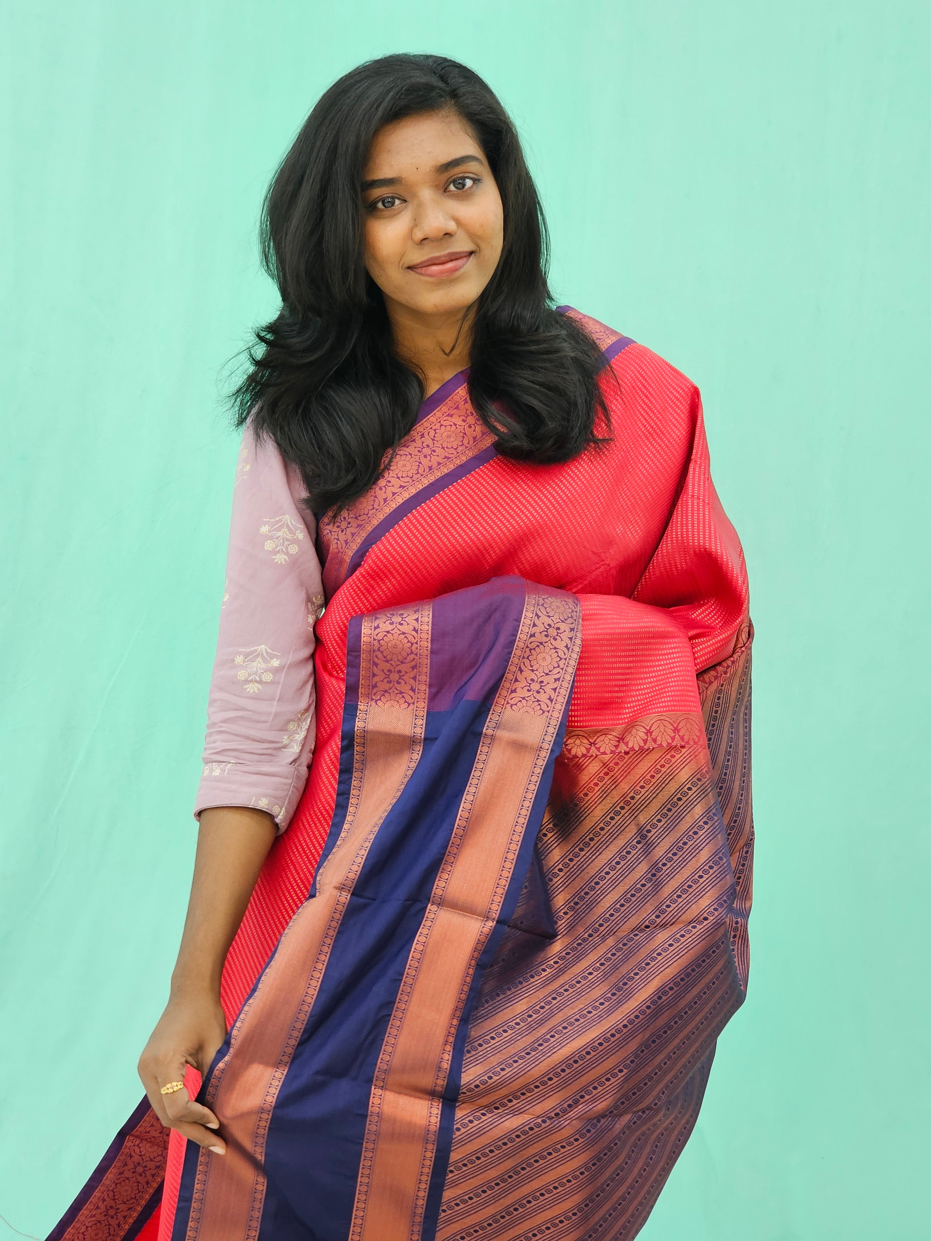 Kanchipuram Blended Trending Silk Saree 129