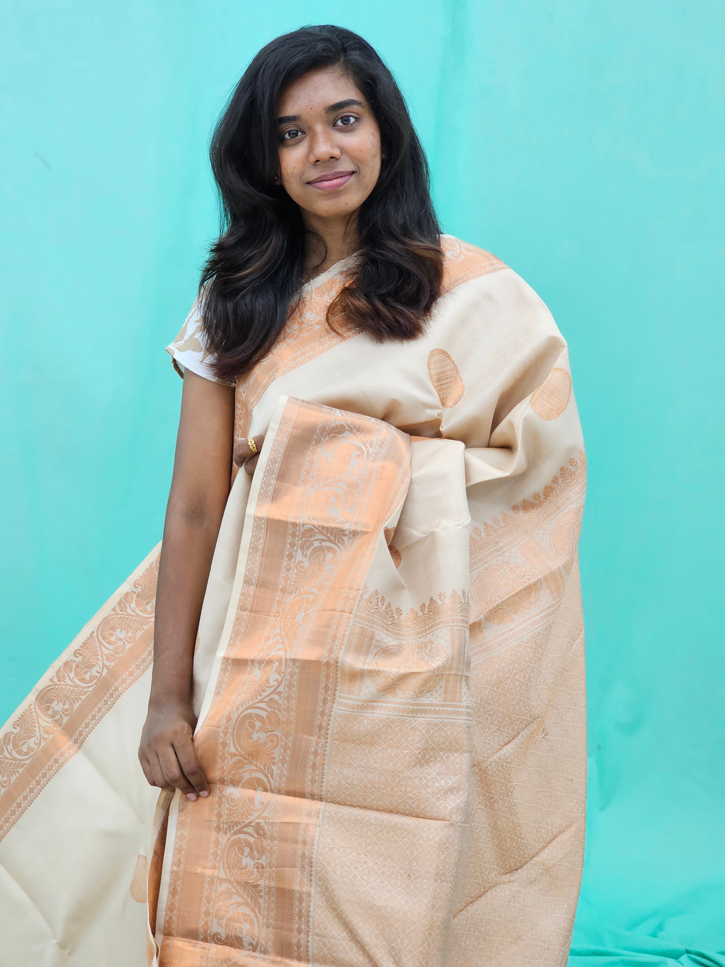 Kanchipuram Pure Fancy Silk Saree 001