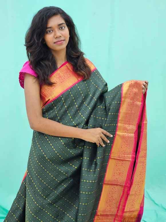 Kanchipuram Pure Luxurious Silk Saree 012