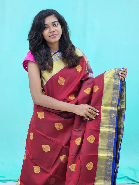 Kanchipuram Pure Luxurious Silk Saree 050
