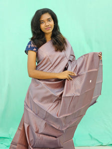 Kanchipuram Blended Copper Fancy Silk Saree 006
