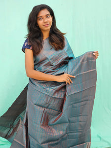 Kanchipuram Blended Copper Fancy Silk Saree 018