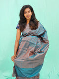 Kanchipuram Blended Copper Fancy Silk Saree 018