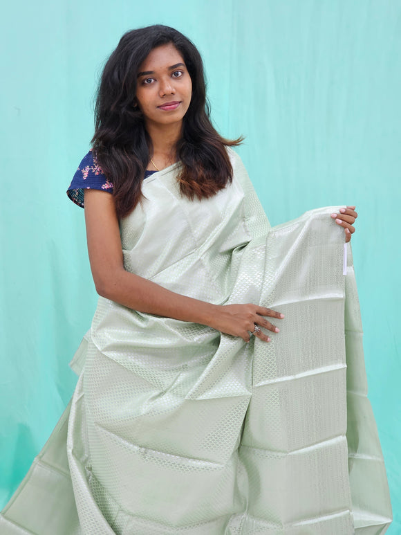 Kanchipuram Blended Self Tissue Silk Saree 010