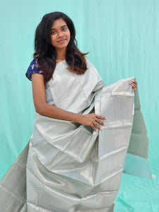 Kanchipuram Blended Self Tissue Silk Saree 020