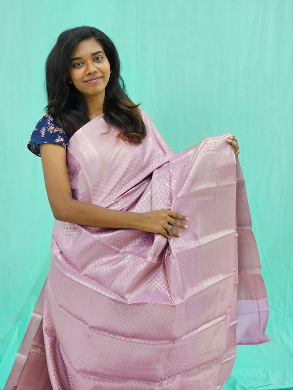 Kanchipuram Blended Self Tissue Silk Saree 021