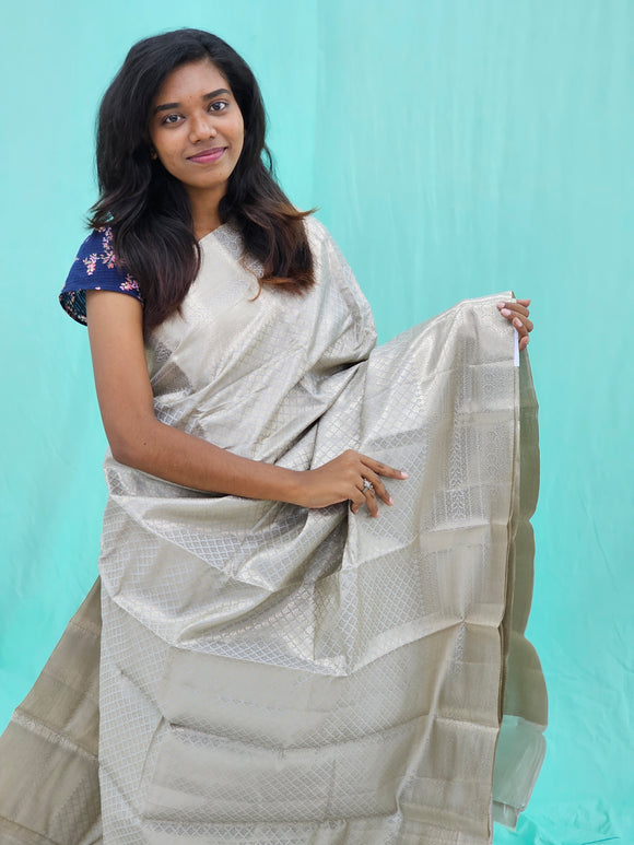 Kanchipuram Blended Self Tissue Silk Saree 022
