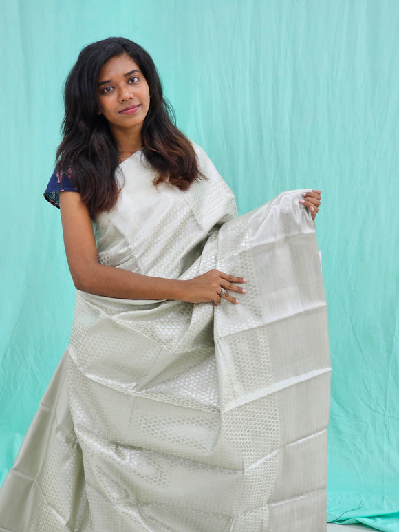Kanchipuram Blended Self Tissue Silk Saree 027