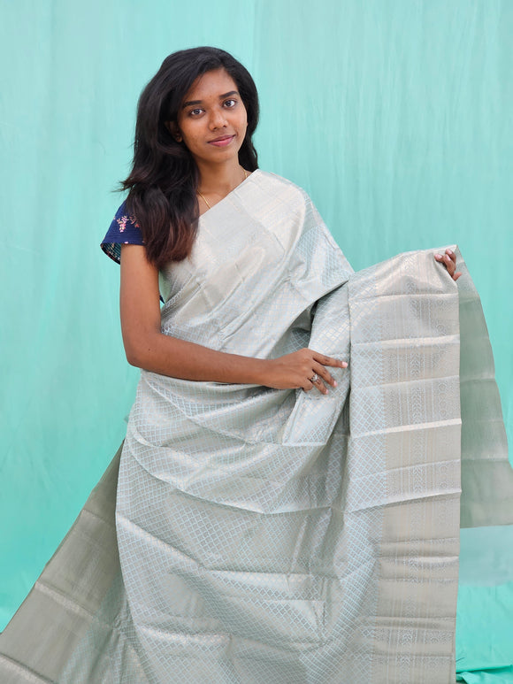Kanchipuram Blended Self Tissue Silk Saree 028