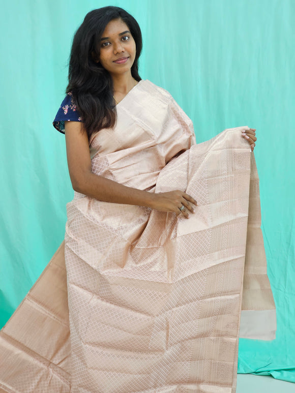 Kanchipuram Blended Self Tissue Silk Saree 030