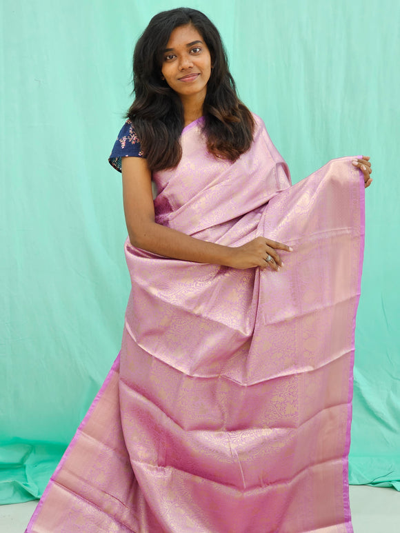 Kanchipuram Blended Mini Bridal  Silk Saree 171