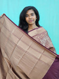 Kanchipuram Blended Mini Bridal  Silk Saree 173