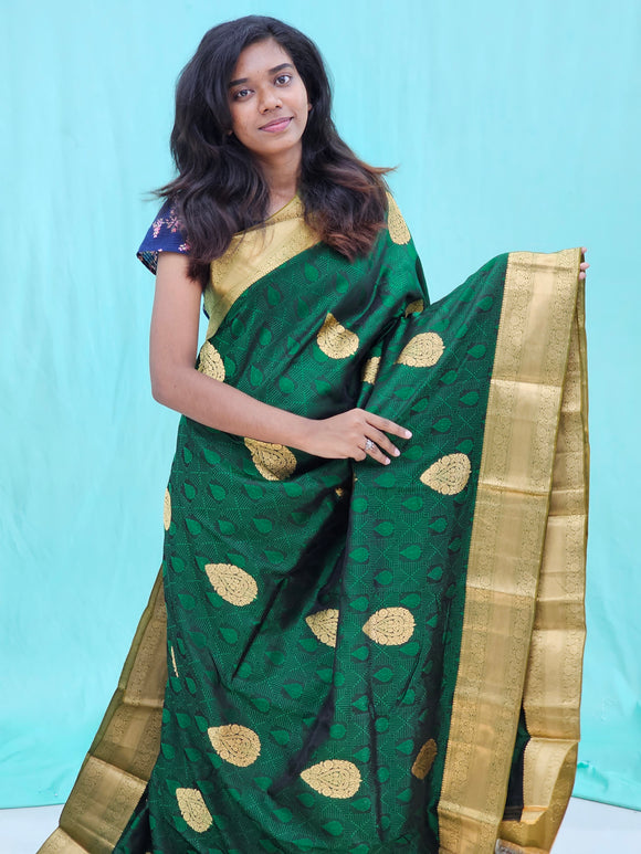 Kanchipuram Pure Self Fancy Silk Saree 002