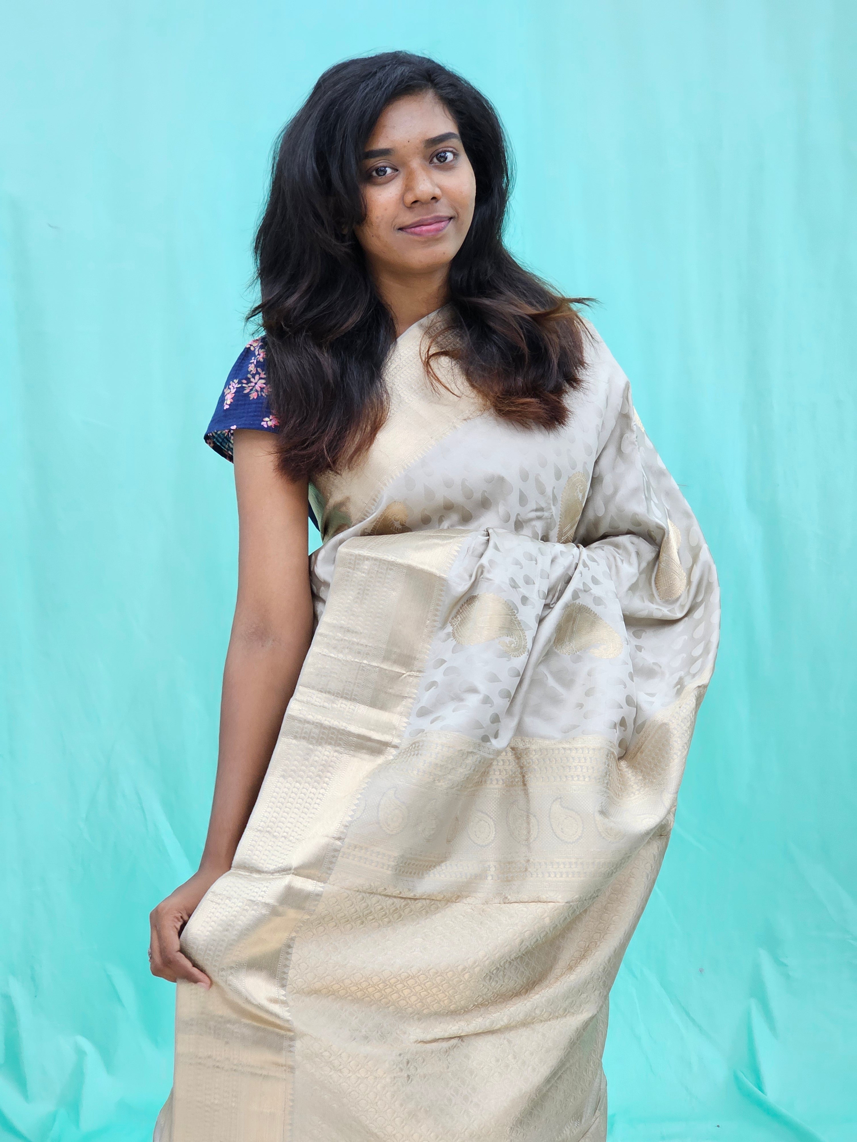 Kanchipuram Pure Self Fancy Silk Saree 004