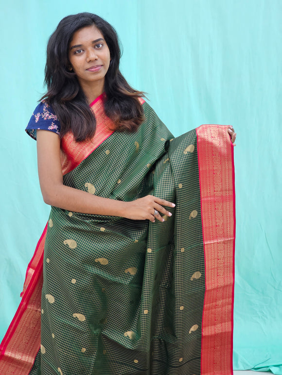 Kanchipuram Pure Fancy Silk Saree 010
