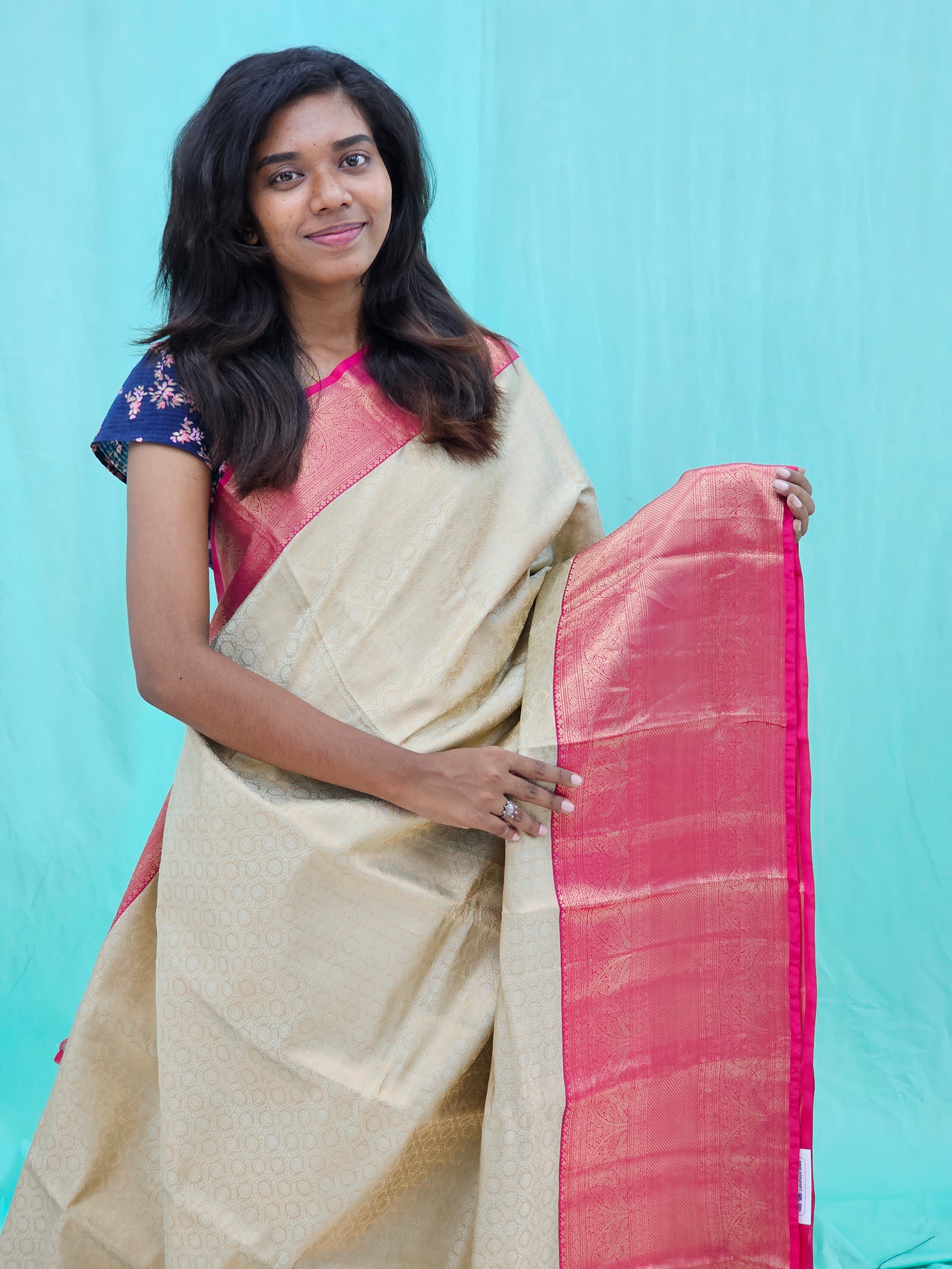Kanchipuram Pure Elagent Tissue Silk Saree 011