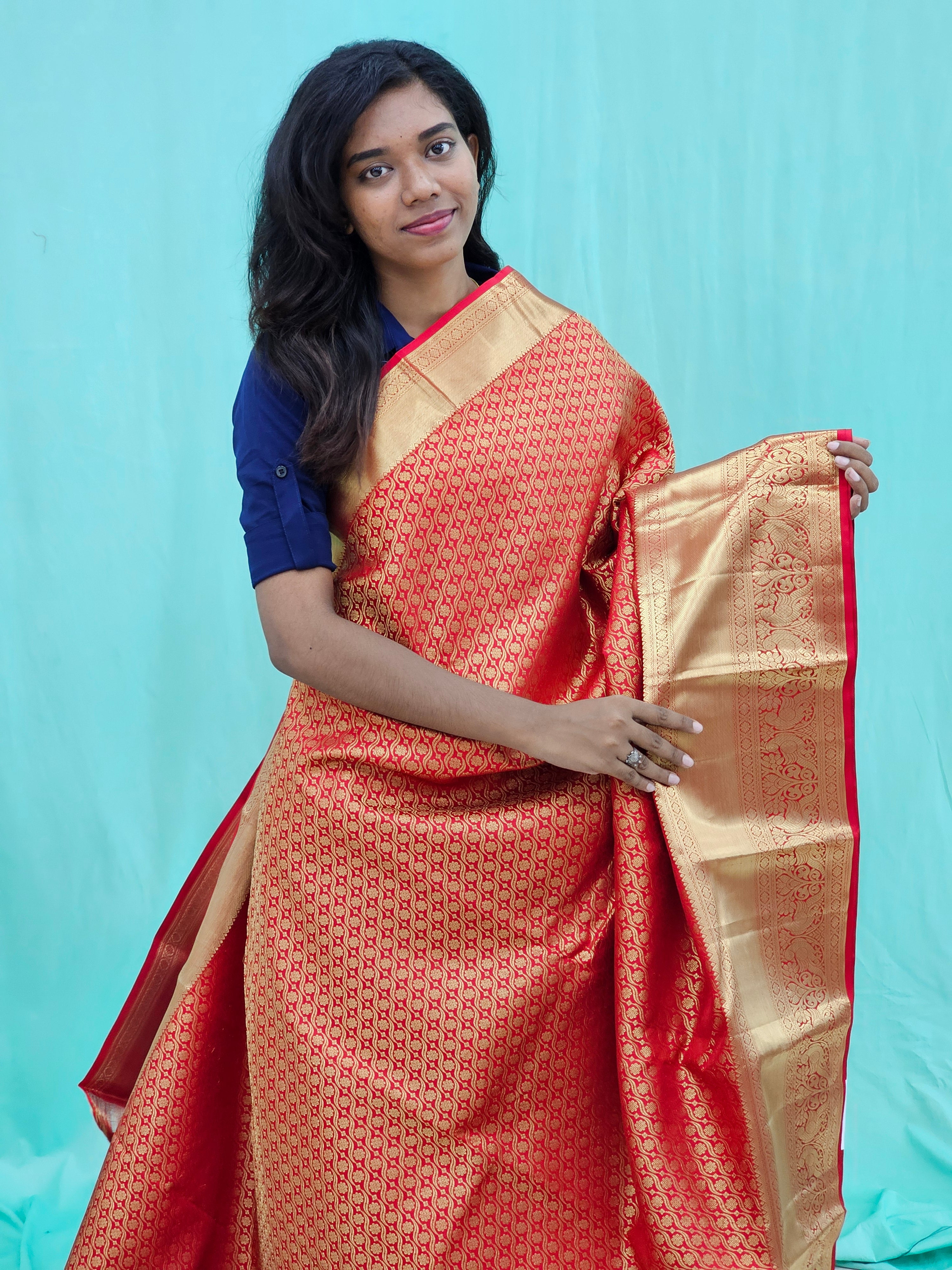 Kanchipuram Pure Traditional Bridal Silk Saree 001