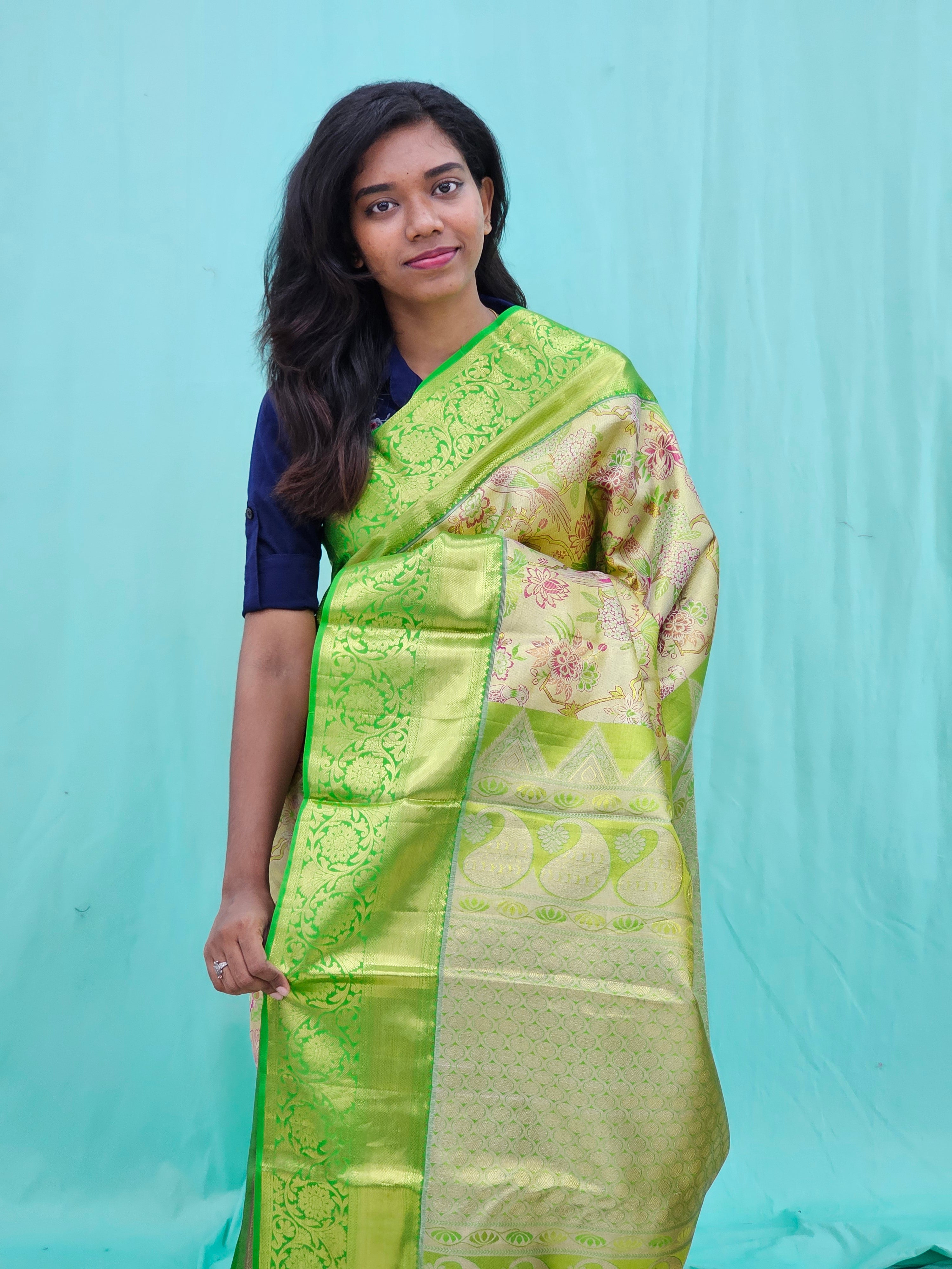Kanchipuram Pure Tissue Silk Saree 002