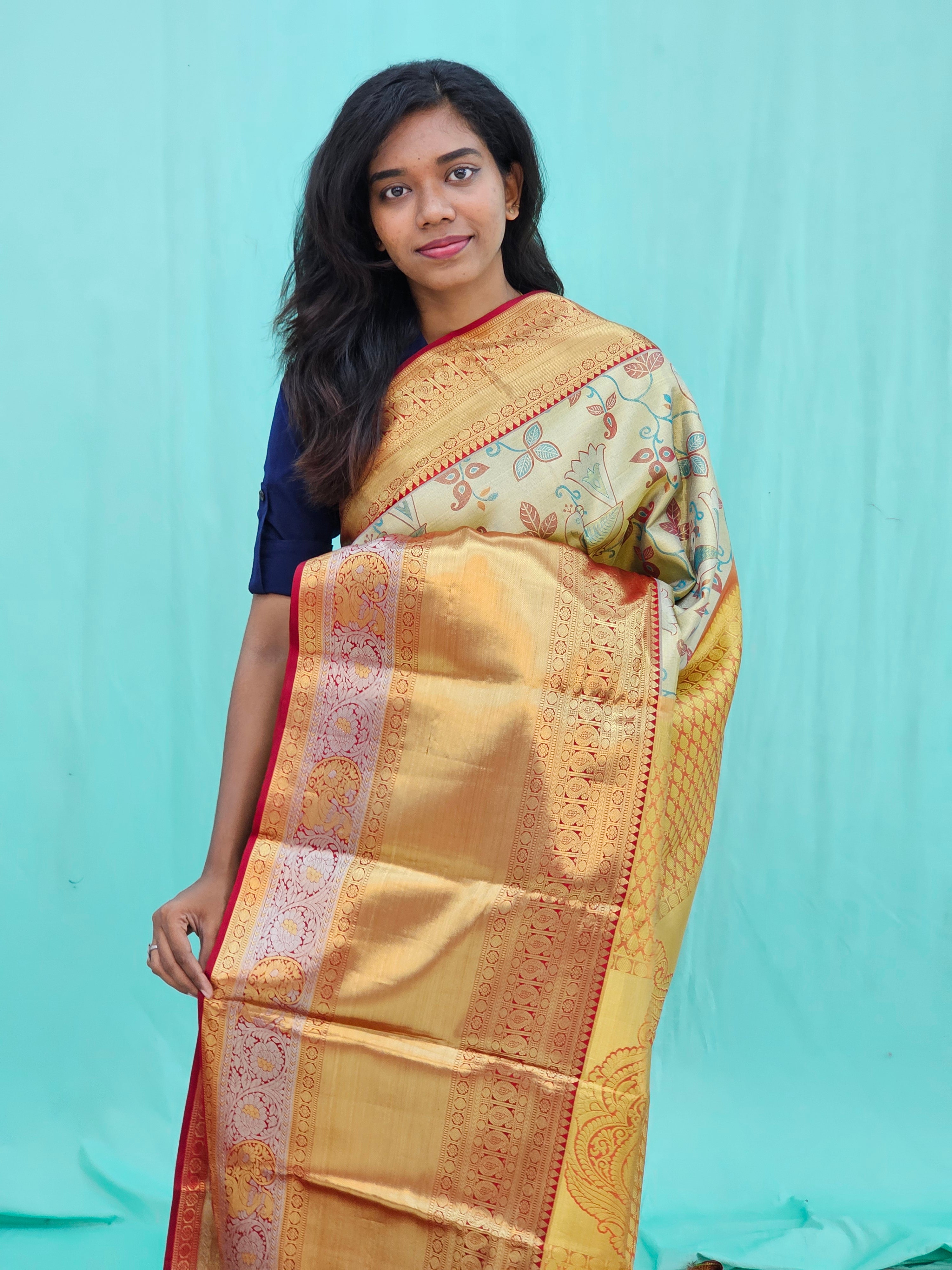 Kanchipuram Pure Tissue Silk Saree 001