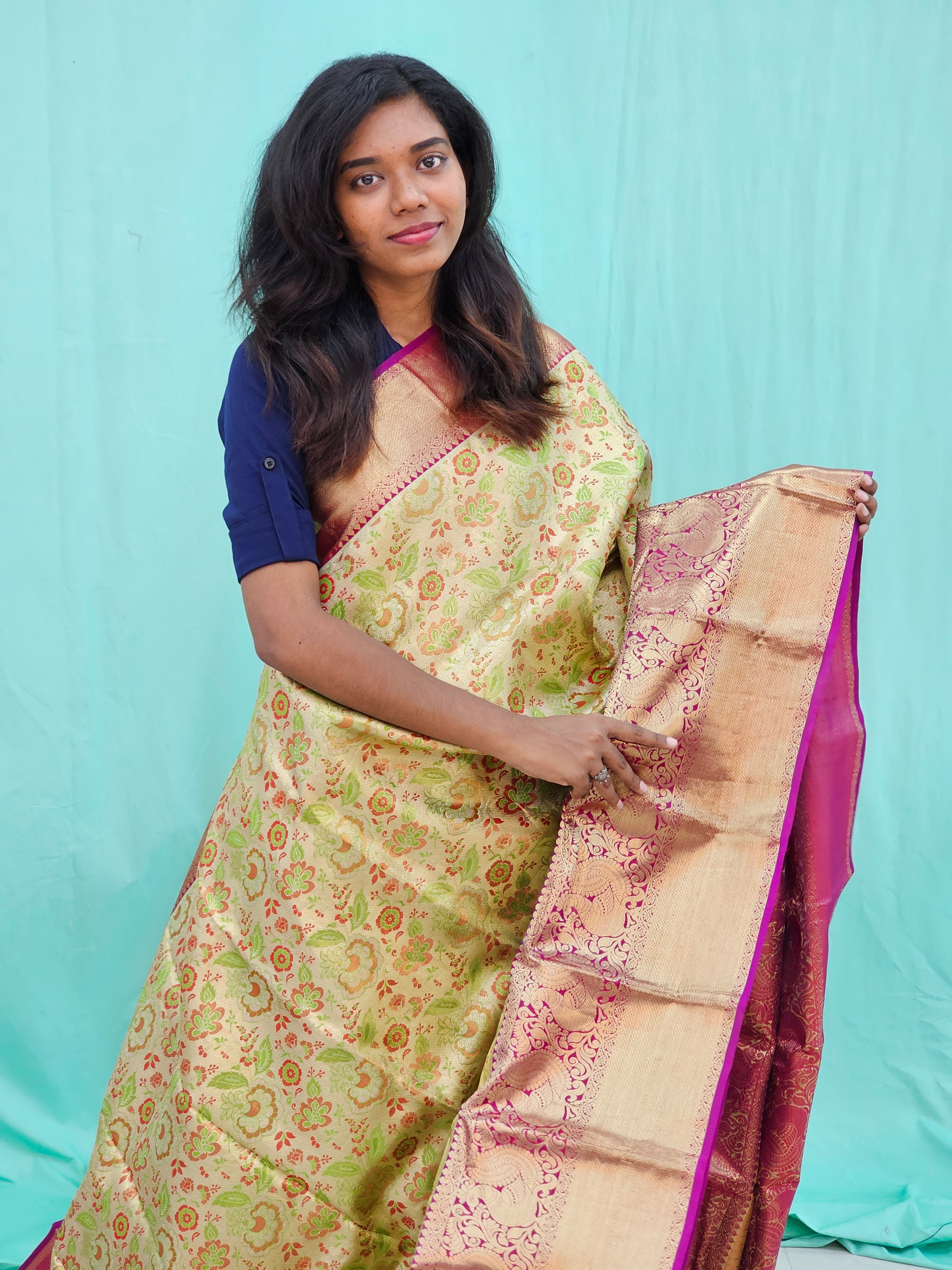 Kanchipuram Pure Tissue Silk Saree 006