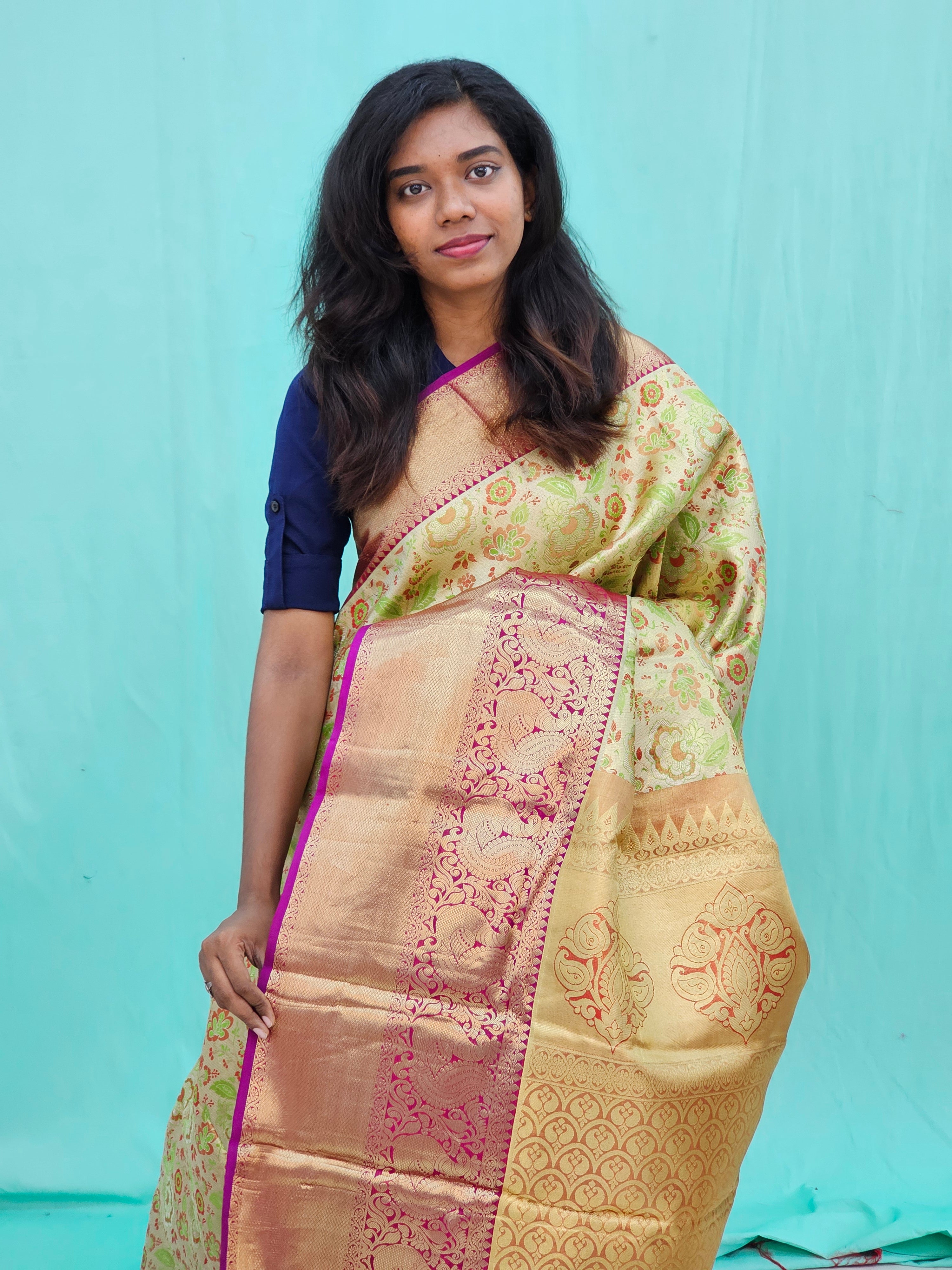 Kanchipuram Pure Tissue Silk Saree 006